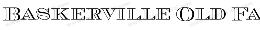 Baskerville Old Face DC D OT字体转换